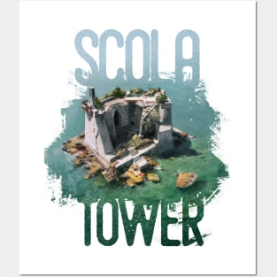 Scola tower Posters and Art